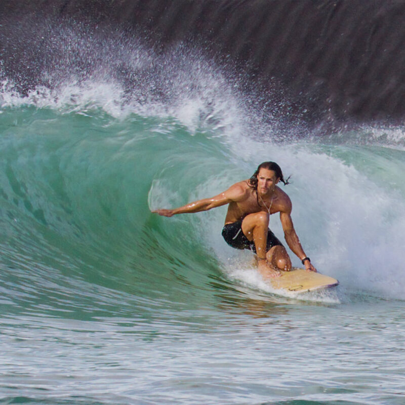 New wavepool tech emerges in AZ. Cole Cannon surfing the barrel at Revel Surf Park in Mesa.